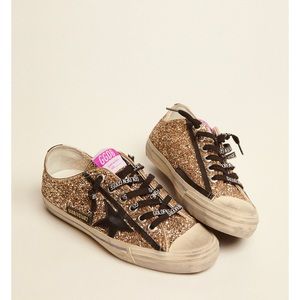 Golden Goose V-Star sneakers gold glitter 39